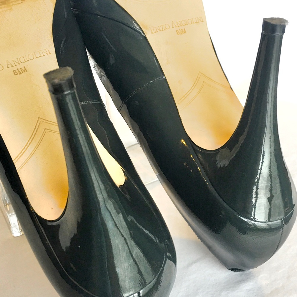 Enzo Angiolini Black Patent Leather Heel Size 8.5 - Picture 6 of 10